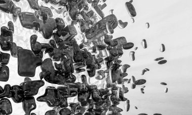 Yenilikçilik teknolojisinin 3 boyutlu tanıtımı, yüksek teknoloji iletişim konsepti