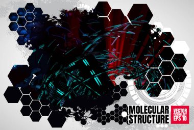 Yenilik teknolojisi arka plan Yüksek teknoloji iletişim konsepti, vektör illüstrasyonu