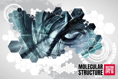 Büyük veri bağlantı kompleksi. Veri görsel kavramı. Grafik olarak soyut bir arkaplan. Vektör illüstrasyonu