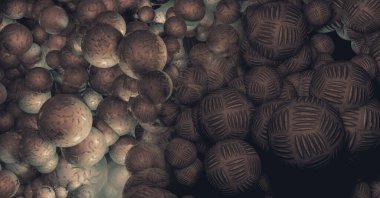 Yenilikçilik teknolojisinin 3D çizimi arka plan yüksek teknoloji iletişim konsepti