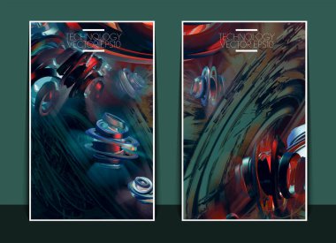 Bilim teknolojisi kavramının taşıyıcısı. Web sayfası afişi, poster ya da rulo için arka plan hazır