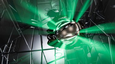 soyut teknoloji kavramı arka plan 3D render