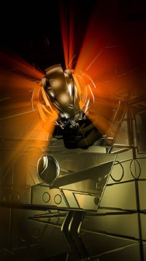 soyut teknoloji kavramı arka plan 3D render