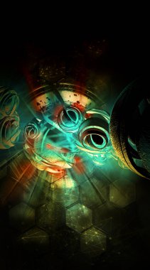 soyut teknoloji kavramı arka plan 3D render