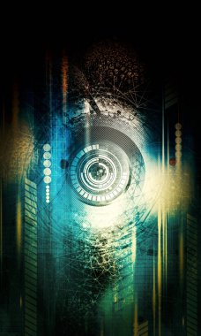 soyut teknoloji kavramı arka plan 3D render