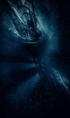 soyut teknoloji kavramı arka plan 3D render