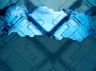 Soyut teknoloji konsepti sunum için hazır