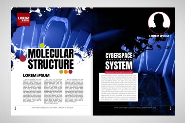 Şablon vektör tasarımı broşür, yıllık rapor veya dergi için hazır. Büyük veri bağlantı kompleksi. Veri görsel kavramı