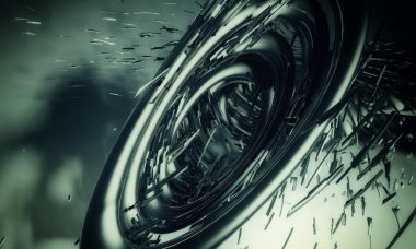 3D fütüristik arka plan