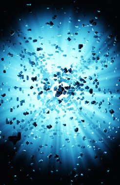 3D fütüristik arka plan