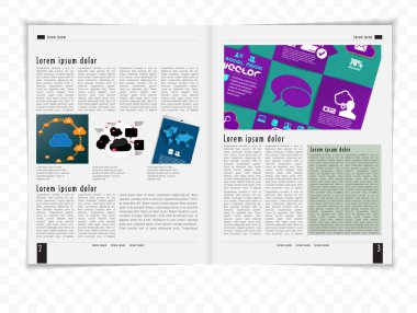 dergi veya broşür tasarım düzeni