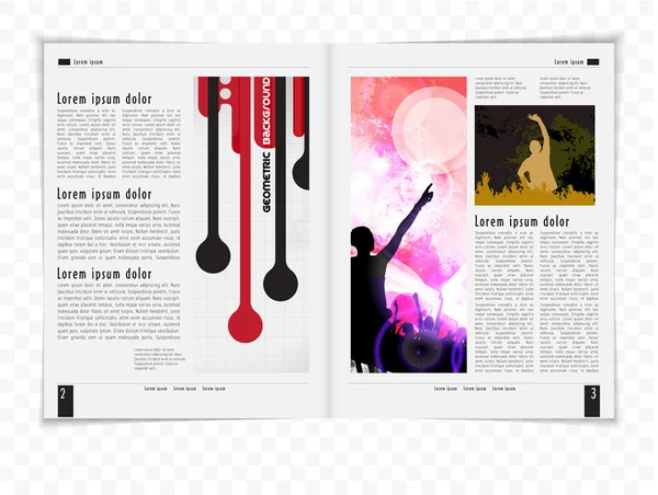 Modèle de magazine — Image vectorielle