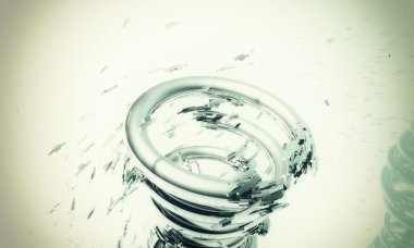 3D fütüristik arka plan