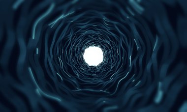 3d abstract tunnel clipart