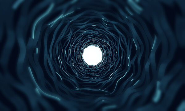 3d abstract tunnel