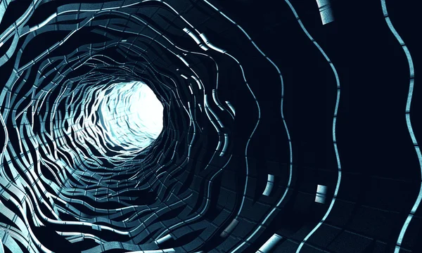 Túnel abstrato 3D — Fotografia de Stock