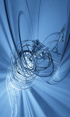 3D fütüristik arka plan