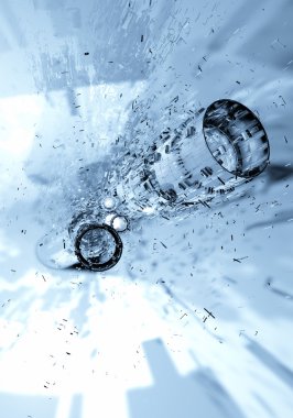 3D fütüristik arka plan