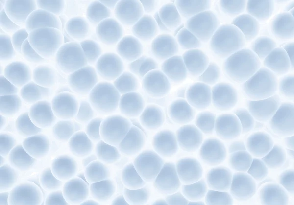 Lo sfondo blu e bianco con molecole trasparenti — Foto Stock