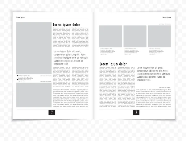 Revista de layout —  Vetores de Stock