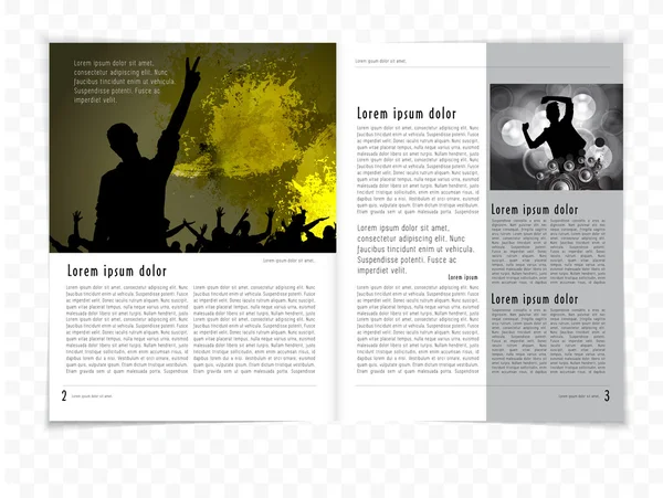 Layout-Magazin — Stockvektor