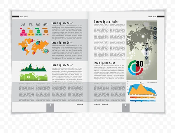 Open tijdschrift — Stockvector