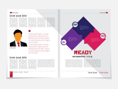 dergi veya broşür tasarım düzeni