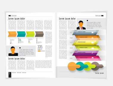 dergi veya broşür tasarım düzeni