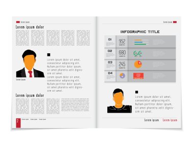 Infographic şablonu