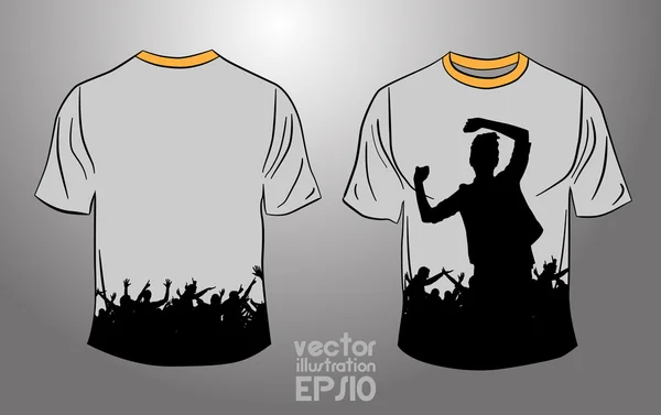 T-shirt di design — Vettoriale Stock