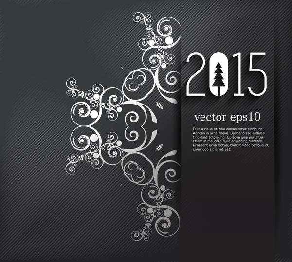 Original 2015 feliz año nuevo fondo — Archivo Imágenes Vectoriales