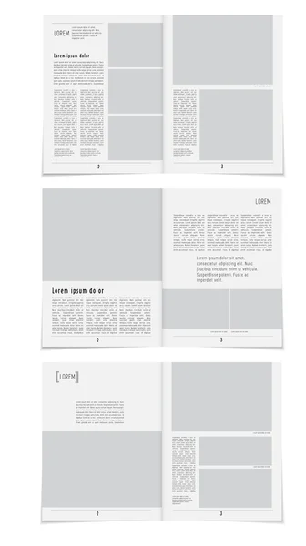 Rivista layout — Vettoriale Stock