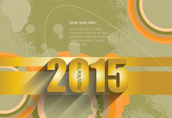 Original 2015 happy new year background — Stock Vector