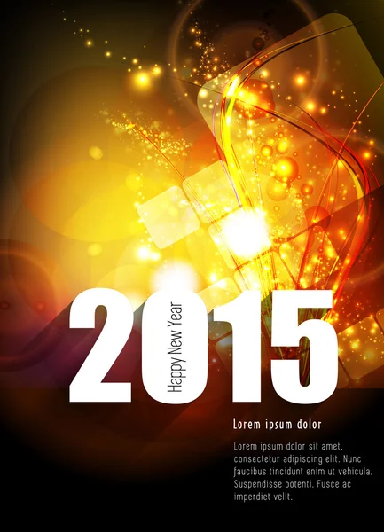 Original 2015 glad Nyåren bakgrund — Stock vektor