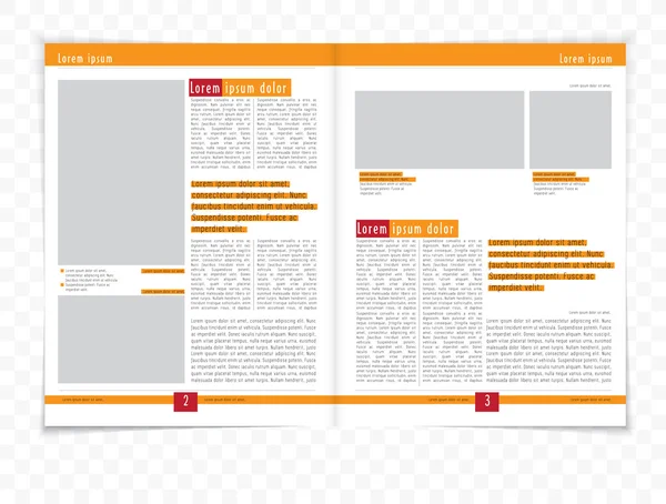 Layout-Magazin — Stockvektor