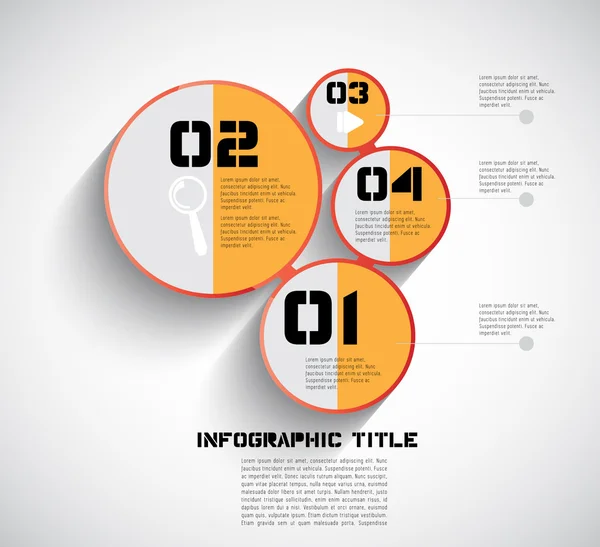 Plantilla de infografía simple — Archivo Imágenes Vectoriales