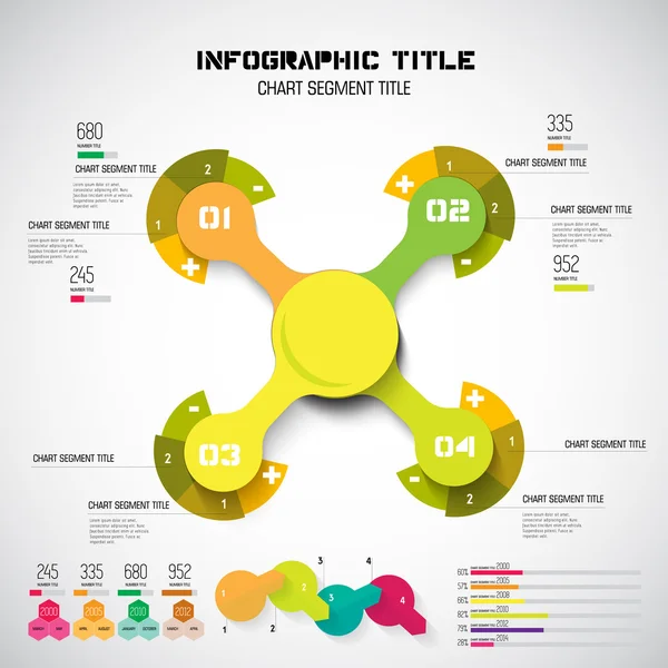 Infographic πρότυπο — Διανυσματικό Αρχείο