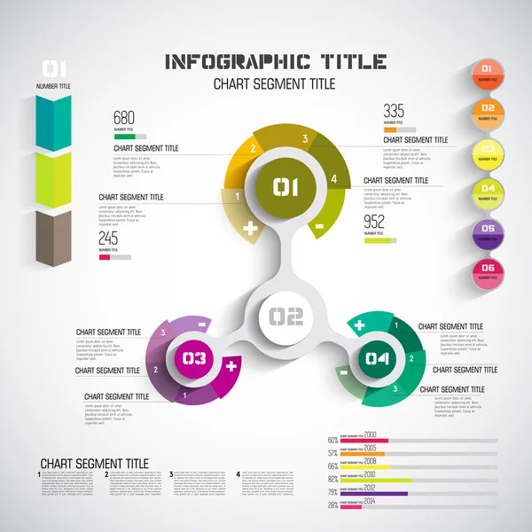 Plantilla infográfica — Vector de stock