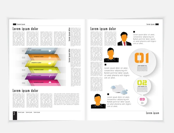 dergi veya broşür tasarım düzeni