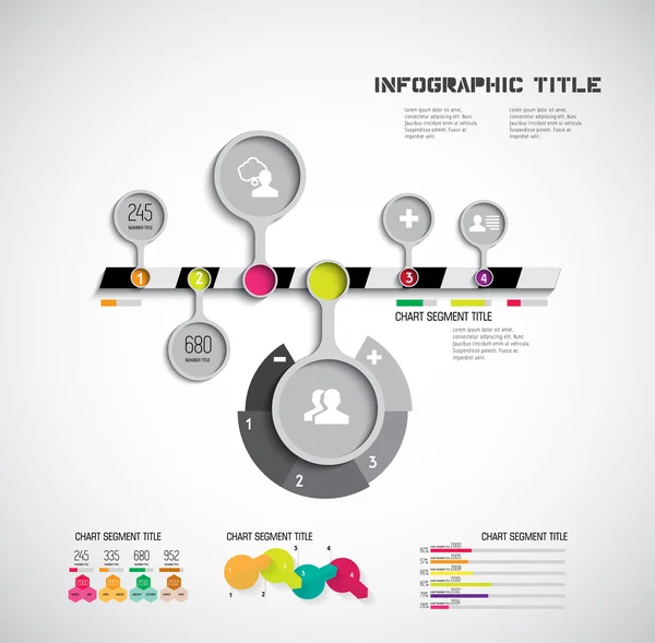 Timeline infographic — Stock Vector