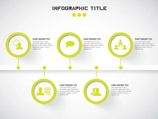 Zeitleiste Infografik — Stockvektor