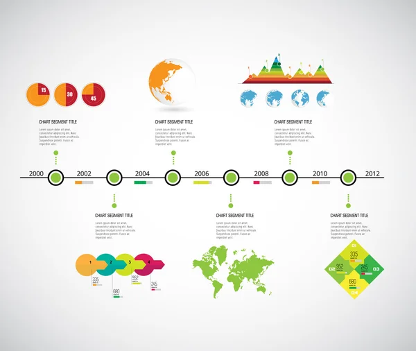 Infographie chronologique — Image vectorielle