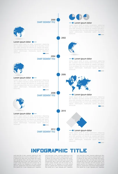 Cronología Infografía — Archivo Imágenes Vectoriales