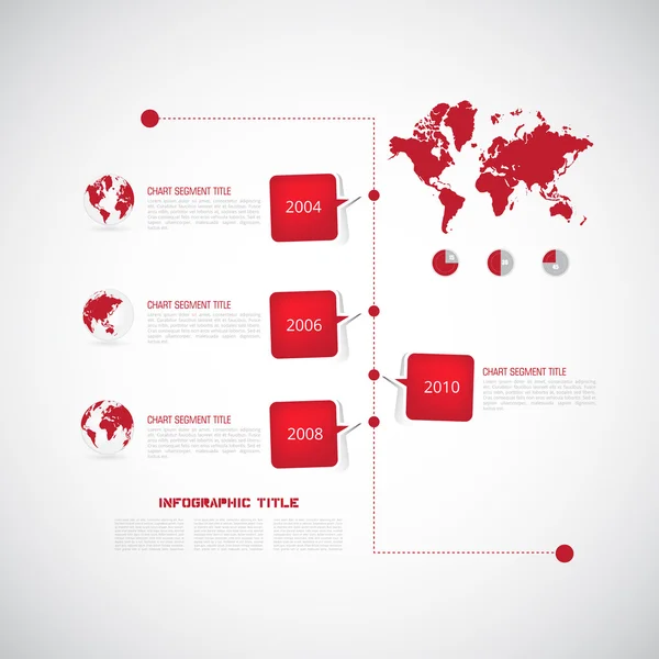타임 라인 infographic — 스톡 벡터