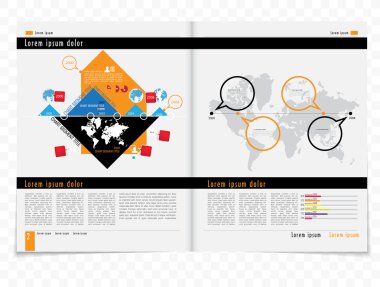 dergi veya broşür tasarım düzeni