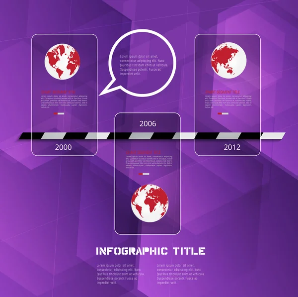 Tijdlijn Infographic — Stockvector