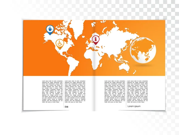 Magazine lay-out vector — Stockvector