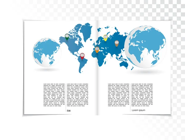 Magazine lay-out vector — Stockvector