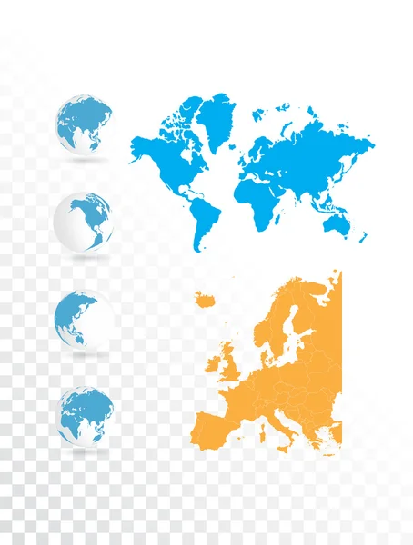 Mapa do mundo —  Vetores de Stock