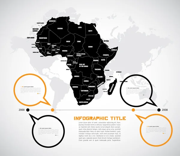 Oś czasu Infografika — Wektor stockowy